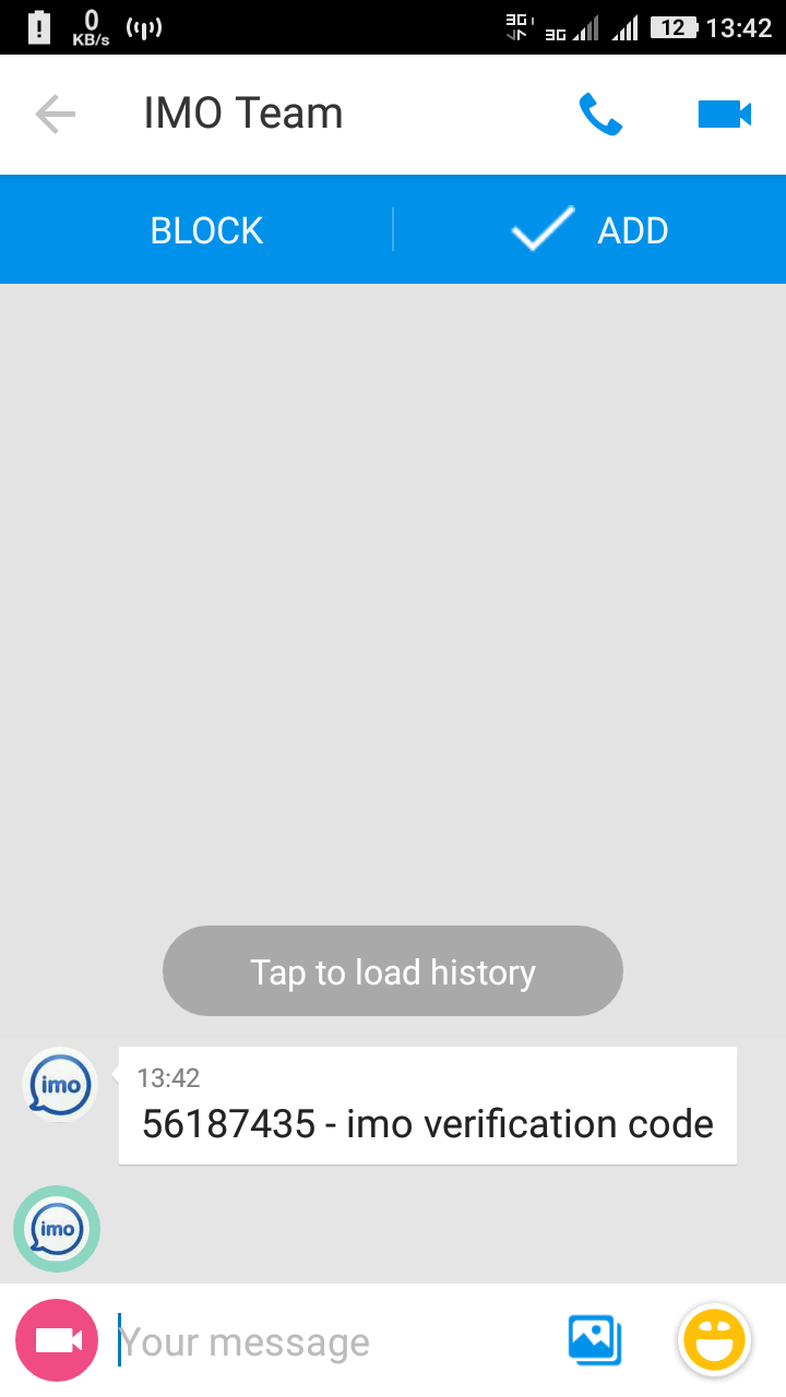 check verification code Imo for pc