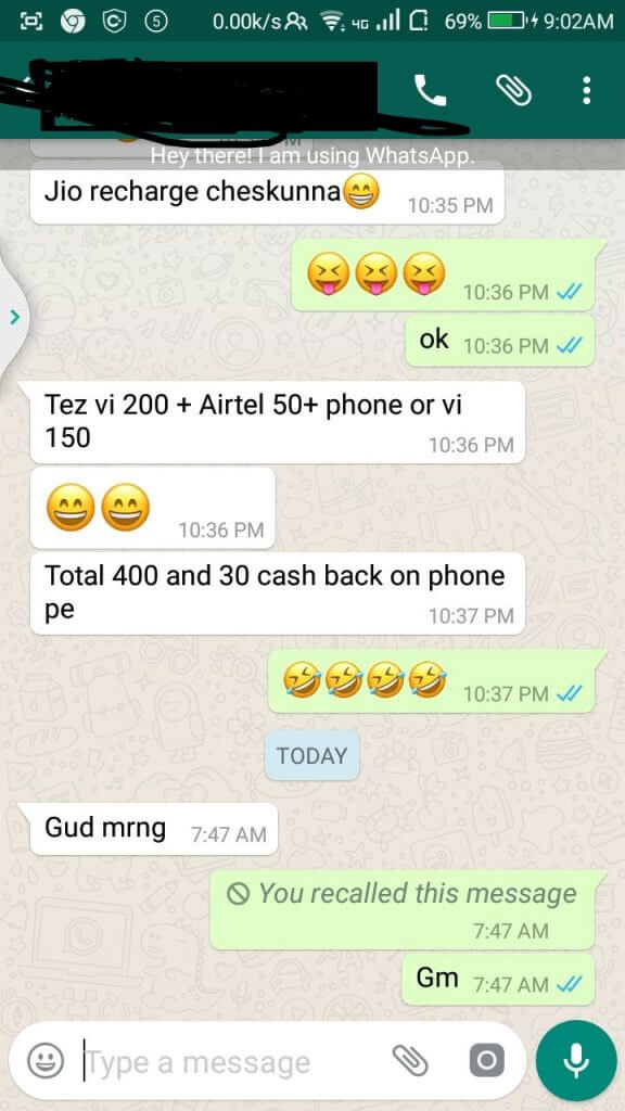 Revoke / Anti-Revoke WhatsApp messages(Updated) 3 recalled messages
